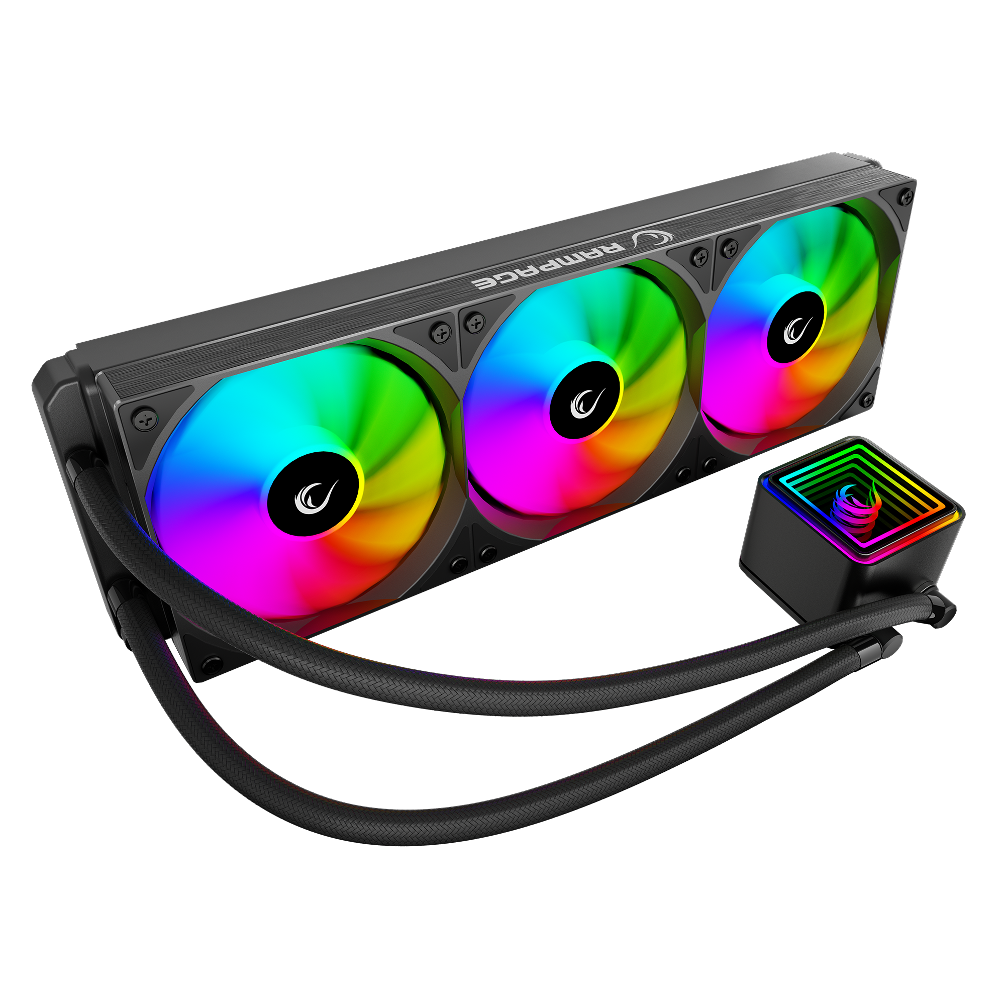 ARGB LGA1700/1851 / AM5 Uyumlu 360mm Sıvı Soğutmalı CPU Fan- Siyah