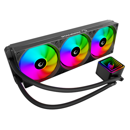 ARGB LGA1700/1851 / AM5 Uyumlu 360mm Sıvı Soğutmalı CPU Fan- Siyah