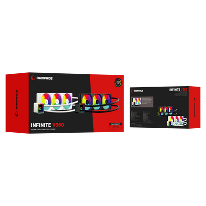 ARGB LGA1700/1851 / AM5 Uyumlu 360mm Sıvı Soğutmalı CPU Fan- Siyah