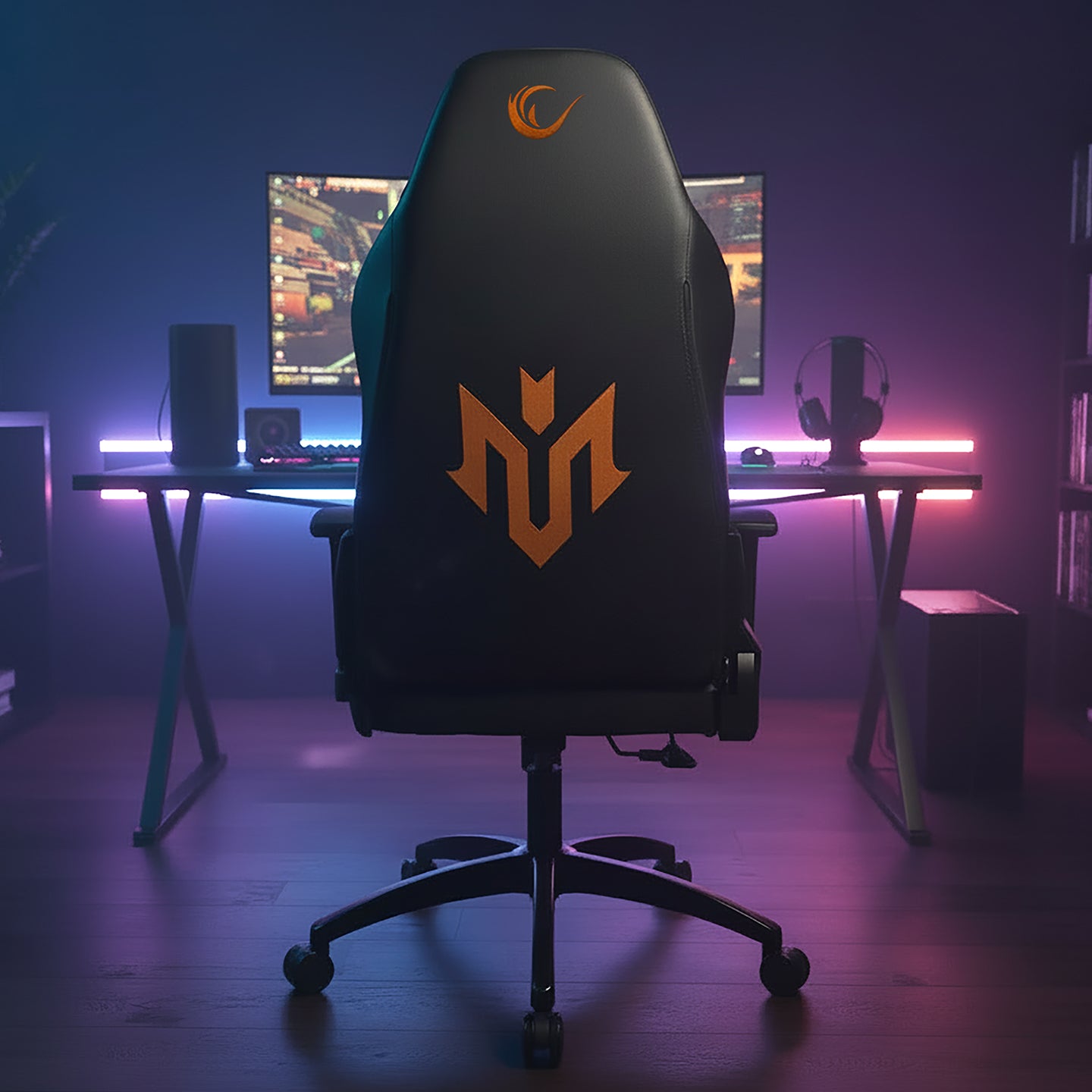 KL-R45 Massive Gaming Chair-Orange/Black