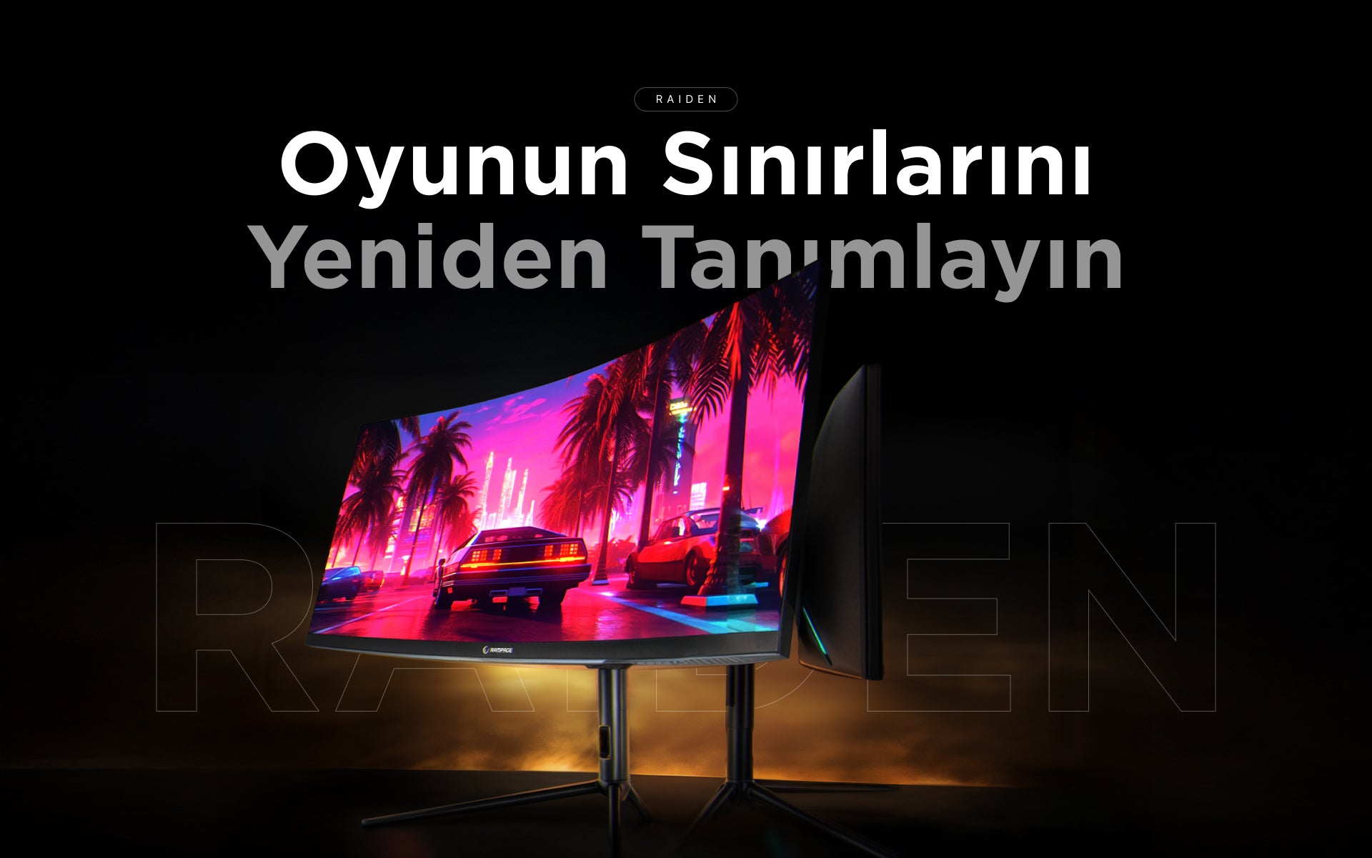 ライデンページ RAIDEN RA30R200C - 30'' 200Hz AUO VA WFHD AdaptiveSync Curved