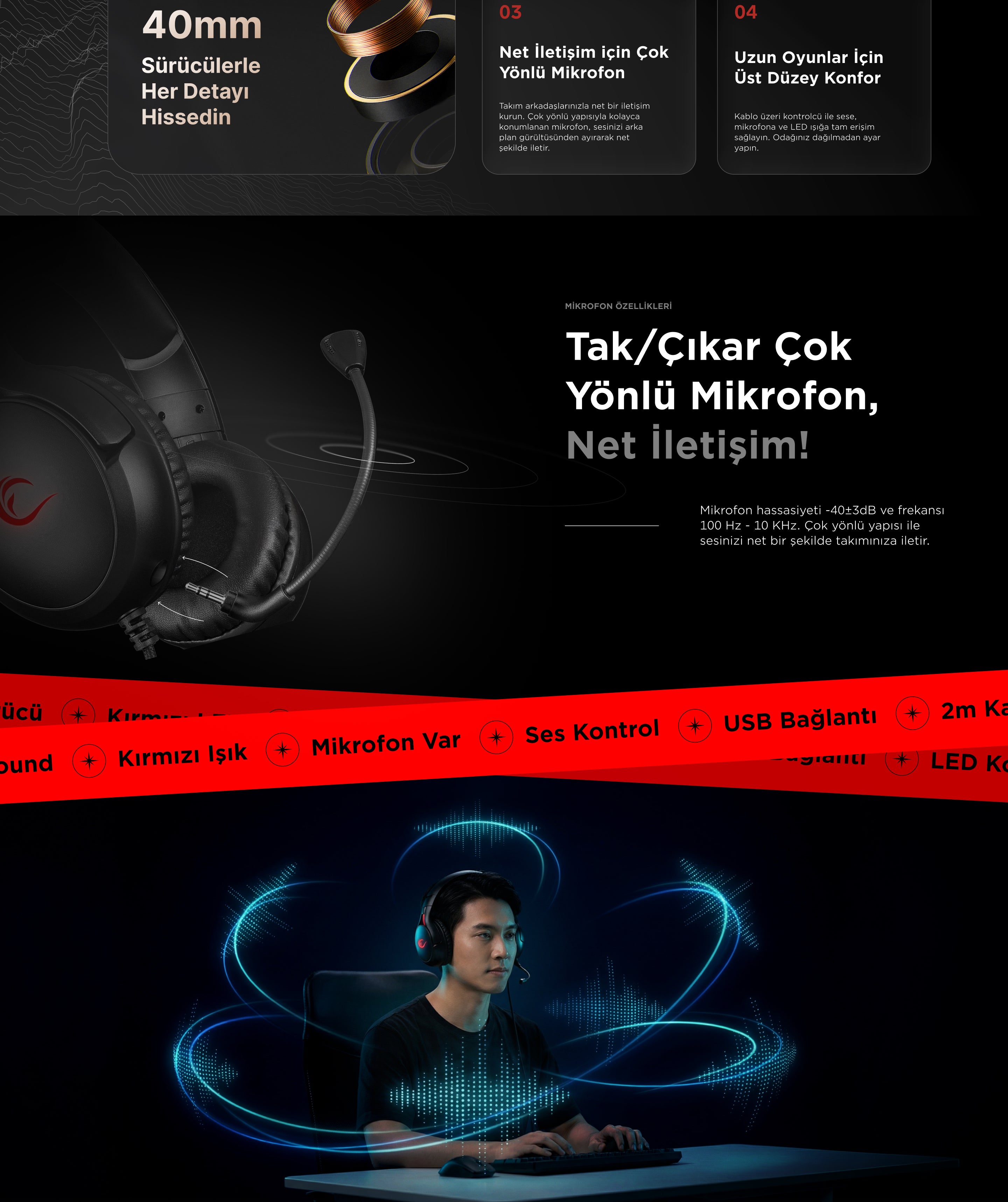 Rm-K57 Rowl 7.1 Gaming Headset – Rampage