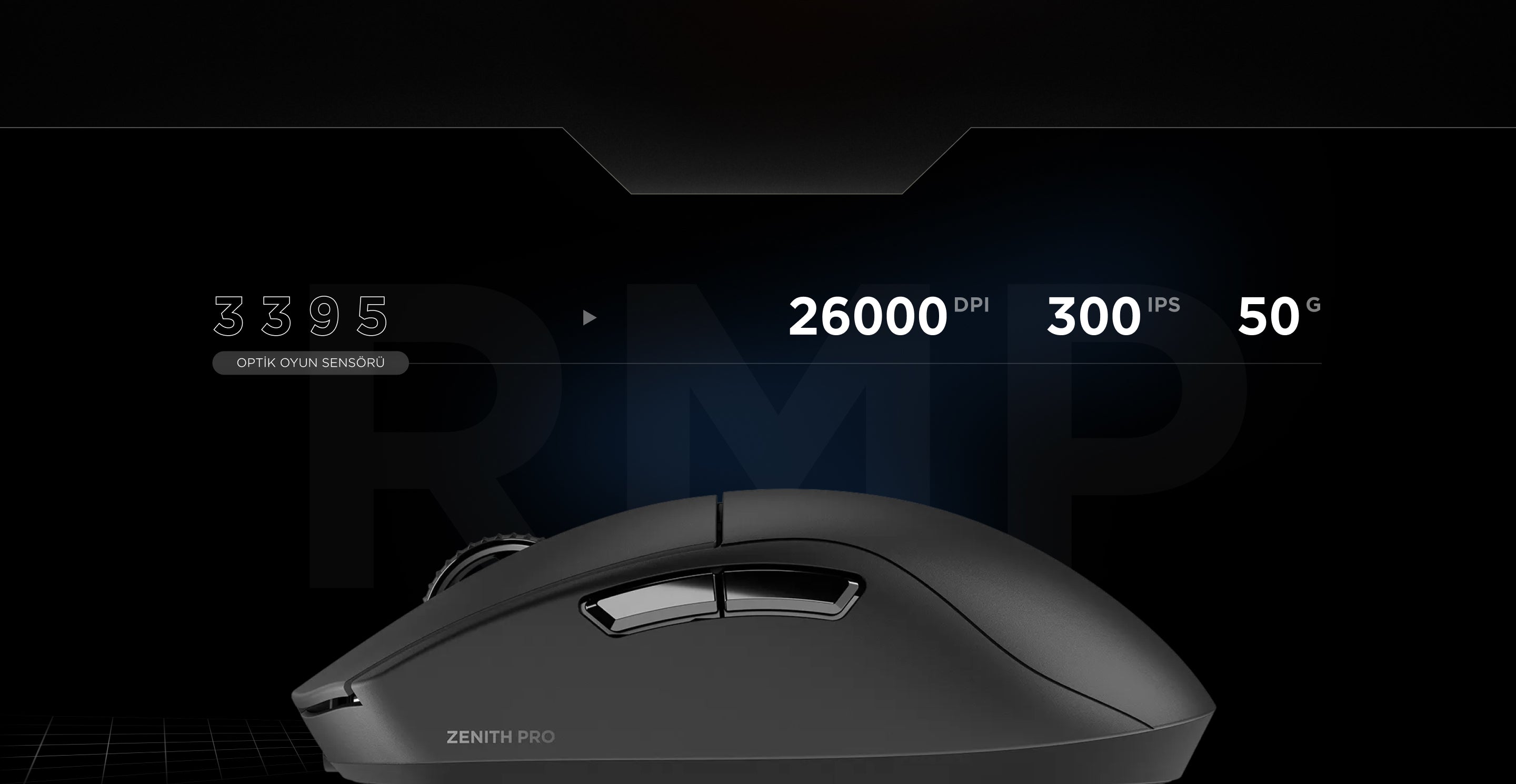 ZENITH PRO - 4000 Hz Kablosuz Oyuncu Mouse – Rampage