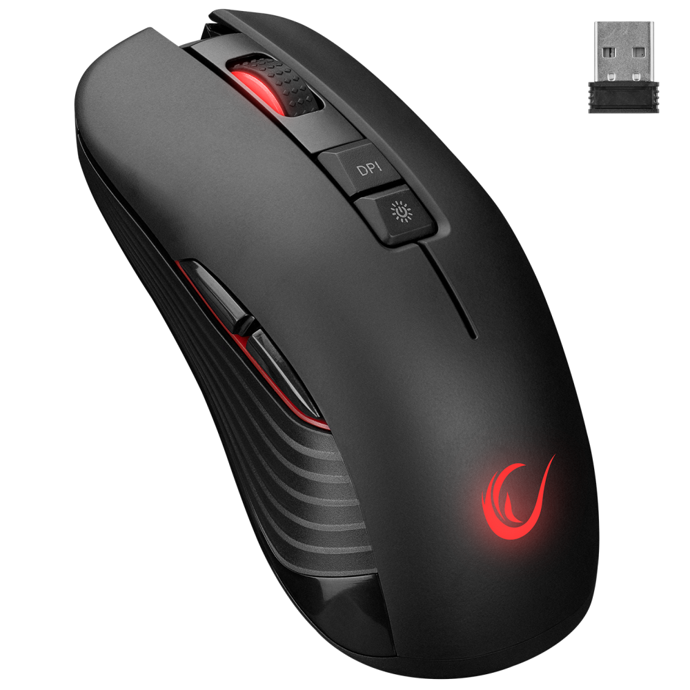 Rampage SMX-R20 SPECTER Kablosuz Siyah Gökkuşağı Renk Ledli Şarjlı Gaming Oyuncu Mouse
