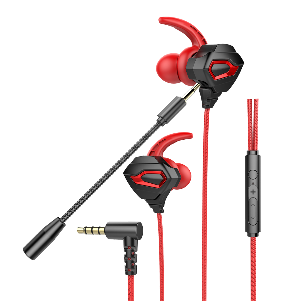 Rampage RM-K46 COBRA 3,5mm Gaming Kırmızı Kulak İçi Mikrofonlu Kulaklık