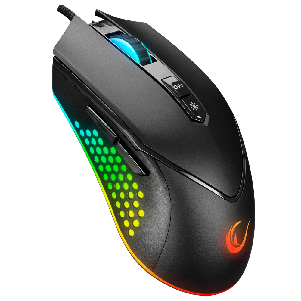 Rampage SMX-R43 X-GRIND Usb Siyah 6400 Dpi RGB Led Efektli Gaming Oyuncu Mouse