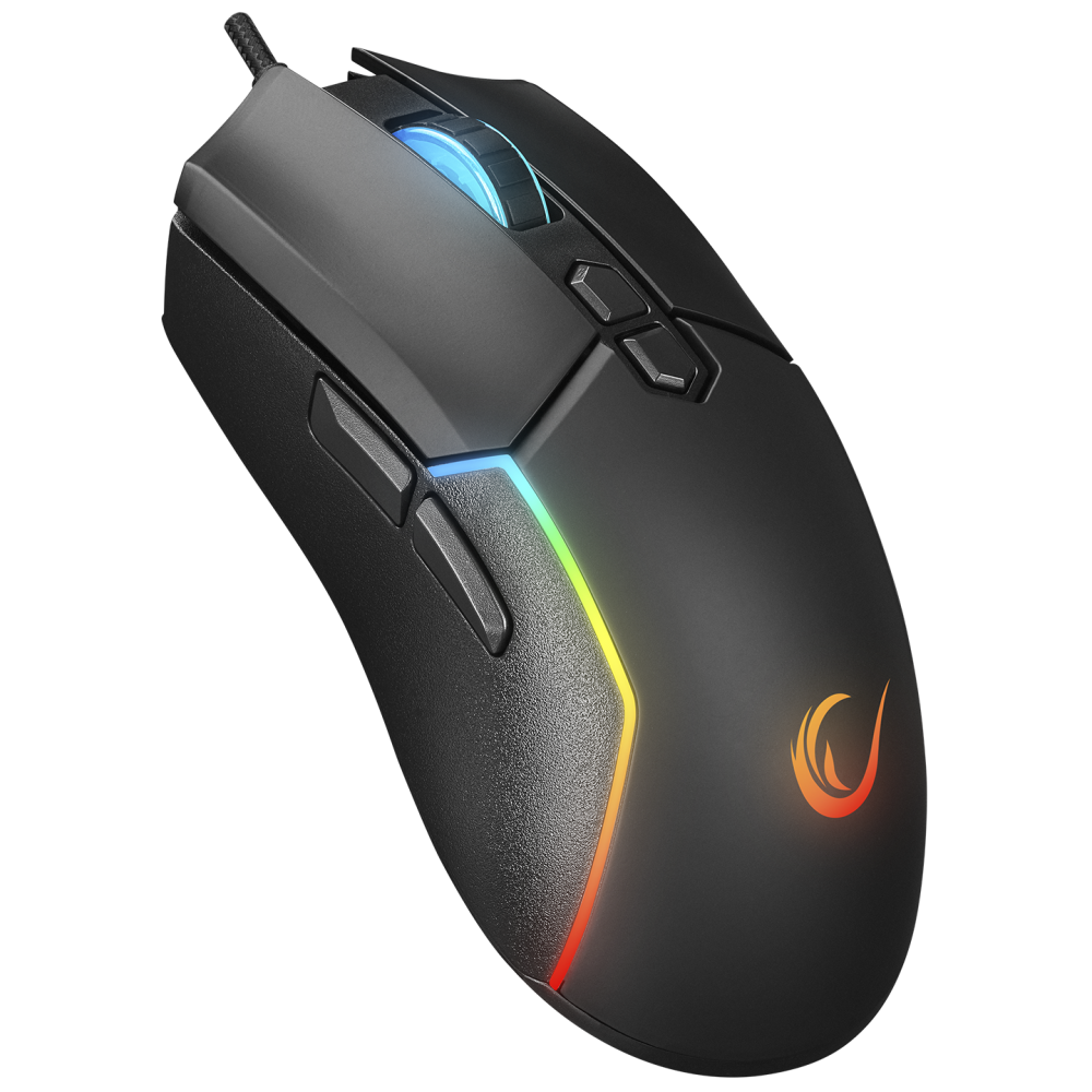 Rampage SMX-R28 COOL Usb Siyah RGB Işıklı+Macro 7200dpi / 1000hz Gaming Oyuncu Mouse