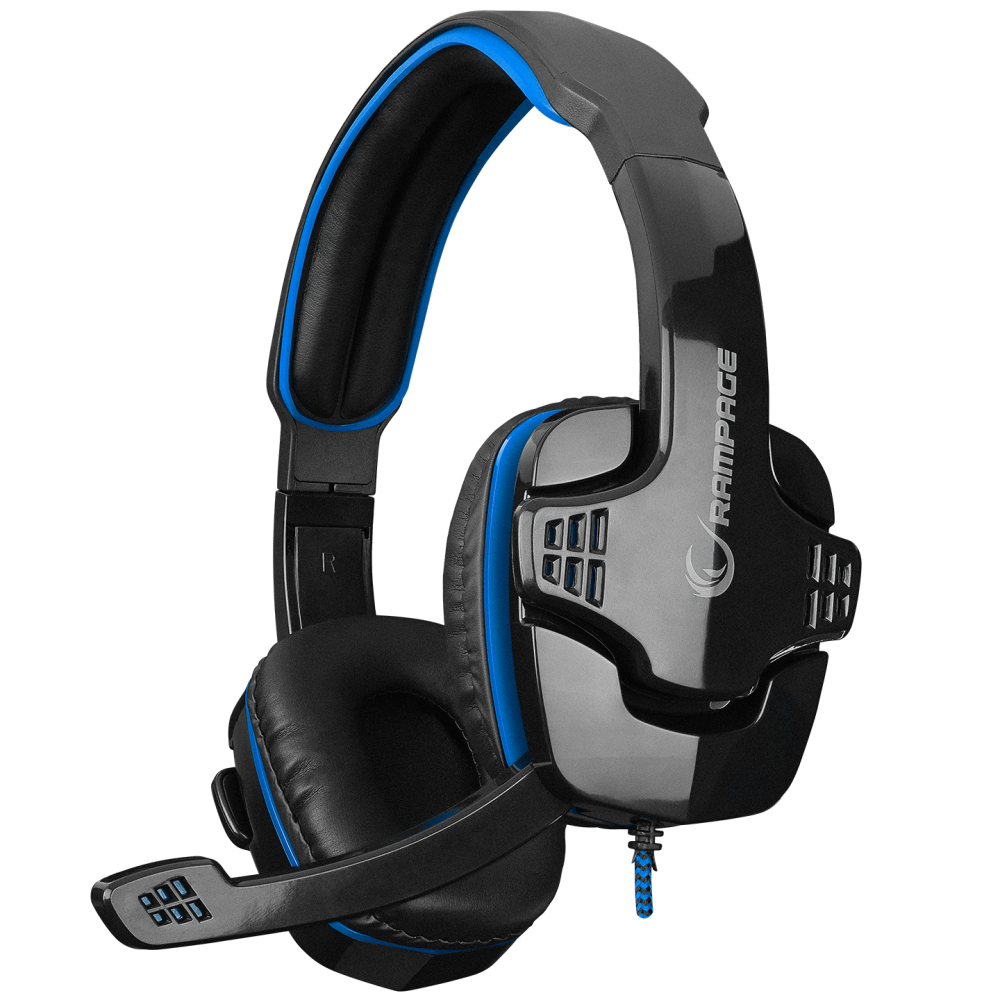Rampage SN-R9 X-SENSE Siyah/Mavi Gaming Oyuncu Mikrofonlu Kulaklık