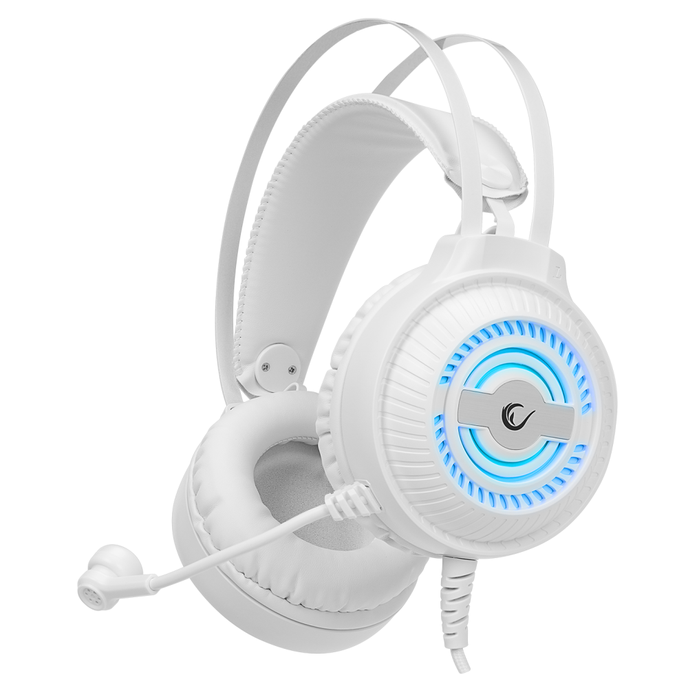 Rampage RM-K29 THUNDER Beyaz 3,5mm + USB Bağlantı Mikrofonlu Oyuncu Kulaklığı