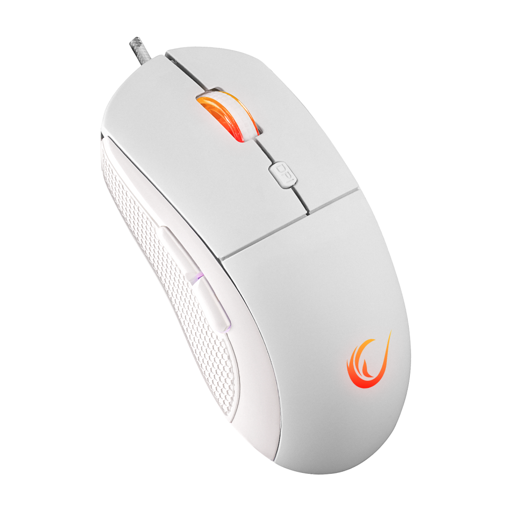 Rampage RADIANT M1 Makrolu Beyaz 7200 dpi RGB Aydınlatmalı Gaming Oyuncu Mouse