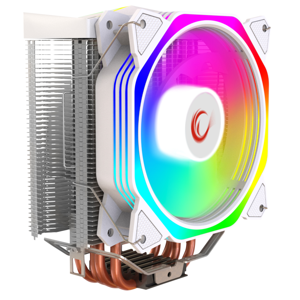 Rampage OCTAGON C50 Beyaz 57CFM 1800RPM 12cm ARGB AM5/LGA1700 Uyumlu Hava Soğutmalı CPU Fan